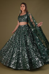 Green Foil Gota Lehenga4494 video